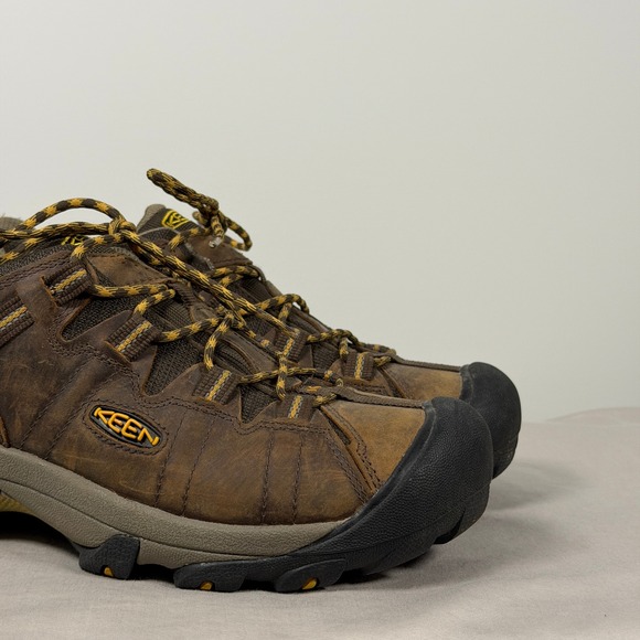 KEEN Targhee II Waterproof Hiking Shoes Mens 10 Wide Brown Leather 1015704 main image 15